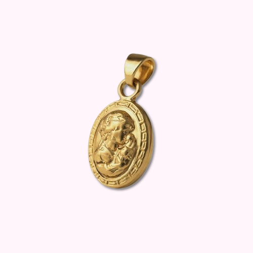 Aurelia Mother & Child Medallion Pendant